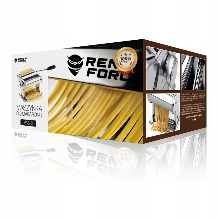 MASZYNKA DO DOMOWEGO MAKARONU PROSTE UŻYTKOWANIE STAL NIERDZEWNA