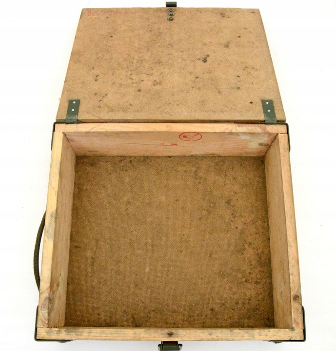 Skrzynia skrzynka drewniana po amunicji 40x35x15cm