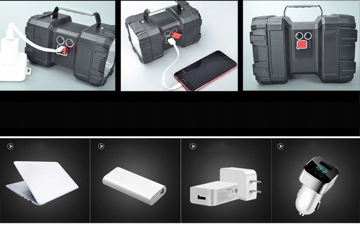 MOCNA LATARKA AKUMULATOROWA LED SZPERACZ CREE