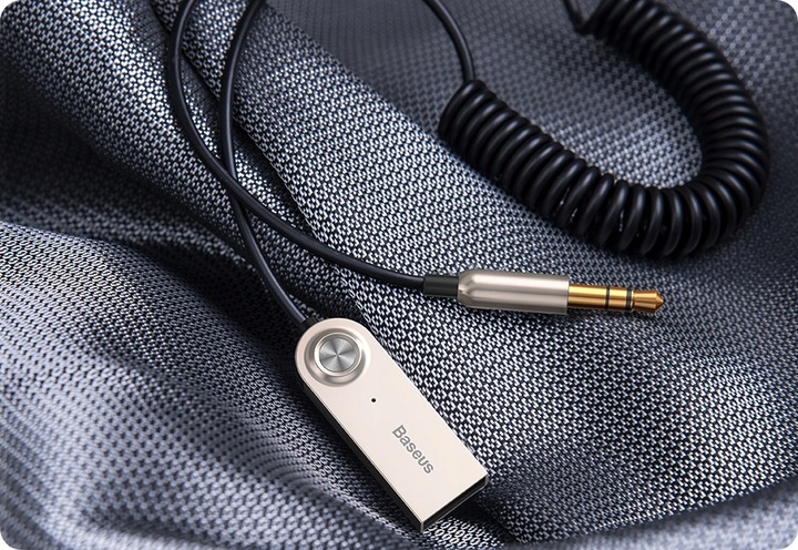 BASEUS TRANSMITER ADAPTER ODBIORNIK AUDIO BLUETOOTH AUX DO SAMOCHODU