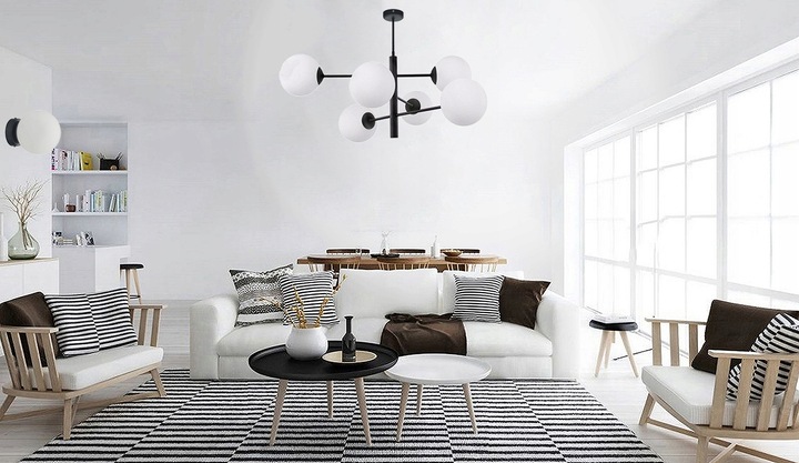 KLOSZ DO LAMPY SUFITOWEJ WISZĄCEJ PODŁOGOWEJ NOCNEJ SZKLANA KULKA E27