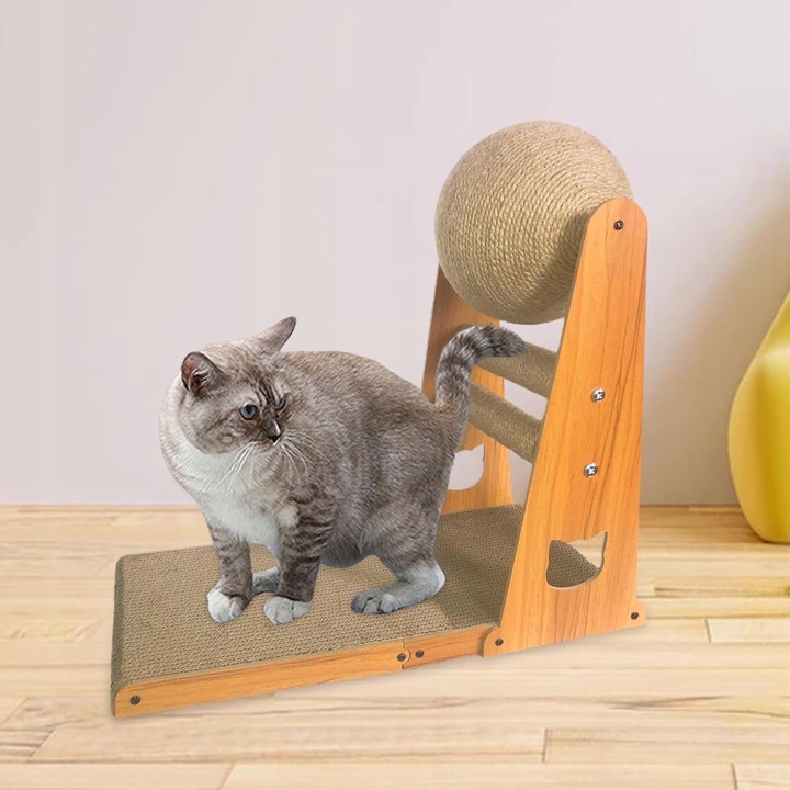 Drapak dla kota zabawka ruchoma kula do drapania 35 x 20 x 39 (F093)