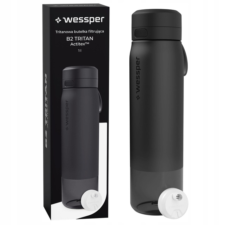 Butelka filtrująca bidon na wodę z filtrem TRITAN BPA FREE WESSPER B2