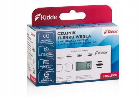 Czujnik detektor tlenek węgla (CO) Czad K10LLDCO Kidde