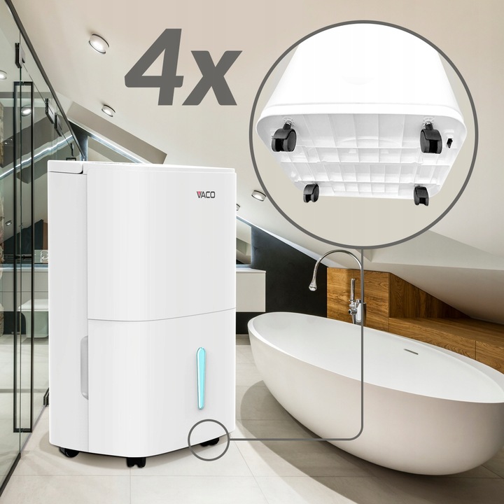 Osuszacz powietrza Pochłaniacz wilgoci 30L/24h WiFI TIMER 4l poj.