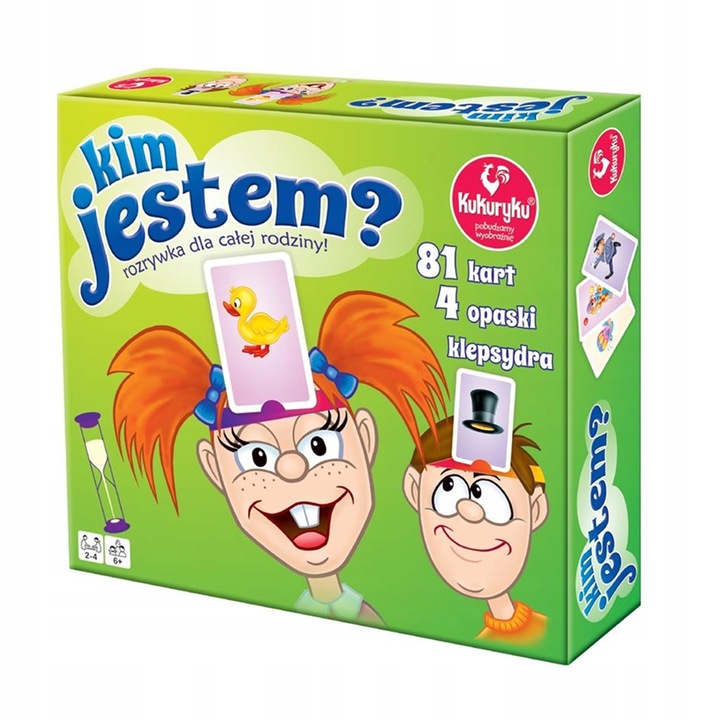 KIM JESTEM? Gra planszowa dla dzieci Kukuryku PL