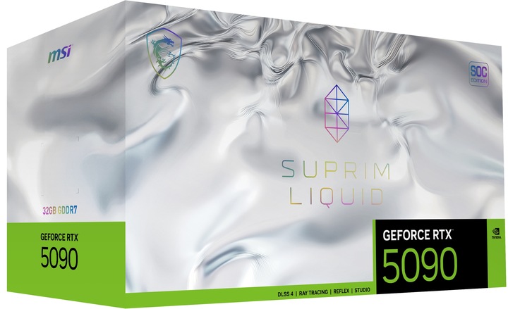 Karta graficzna MSI GeForce RTX 5090 Suprim Liquid SOC 32GB GDDR7