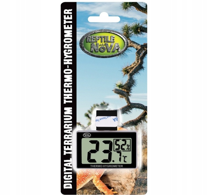 REPTILE NOVA Termometr higrometr wilgotnościomierz cyfrowy do