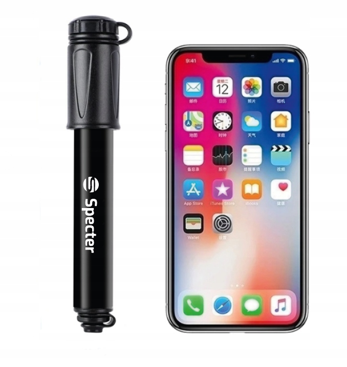 Pompka rowerowa hulajnoga uchwyt na ramę ręczna aluminium Mała 7bar SPECTER