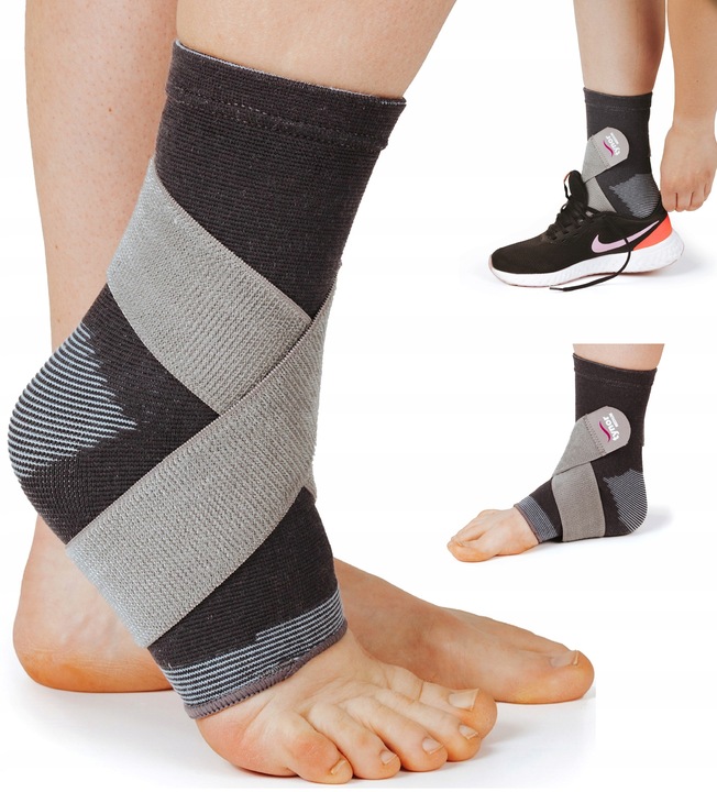 STABILIZATOR KOSTKI I STOPY ORTEZA STAWU SKOKOWEGO ELASTYCZNA OPASKA
