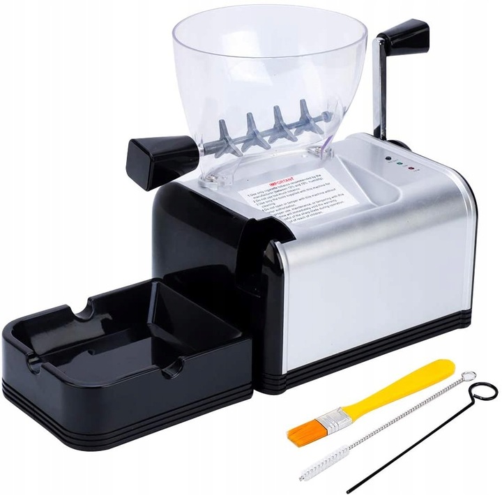 Elektryczna Nabijarka do Papierosów Tłokowa Maszynka Automatyczna Tytoniu