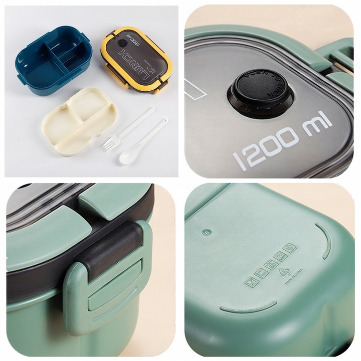 LUNCH BOX ŚNIADANIÓWKA DZIECKA NA PUDEŁKO 1200ML