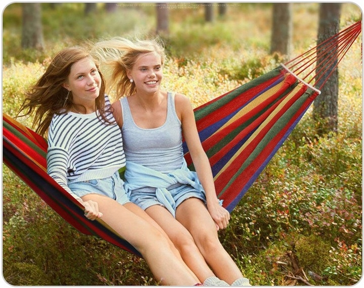 2-OSOBOWY HAMAK ZE STELAŻEM HUŚTAWKA 200KG 270x150