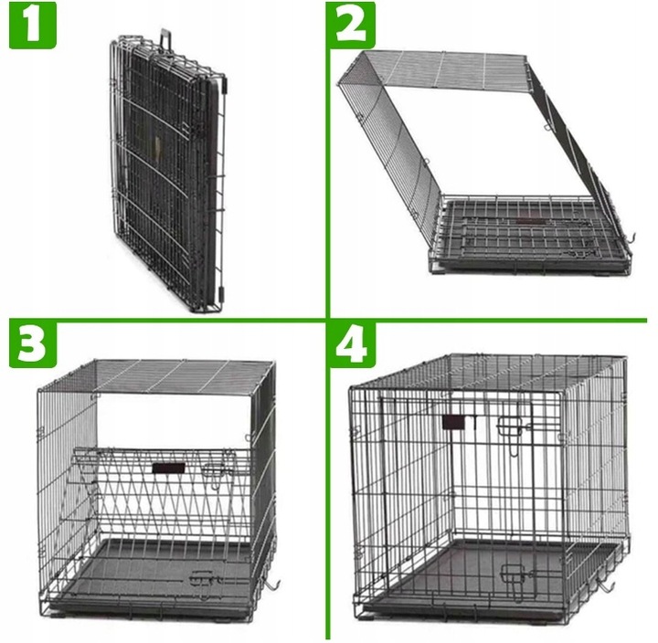 KLATKA METALOWA KENNELOWA TRANSPORTER DLA PSA KOTA ZWIERZĄT XL