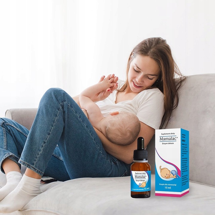 Mamalac KROPLE Z LAKTAZĄ DLA NIEMOWLĄT NA KOLKĘ