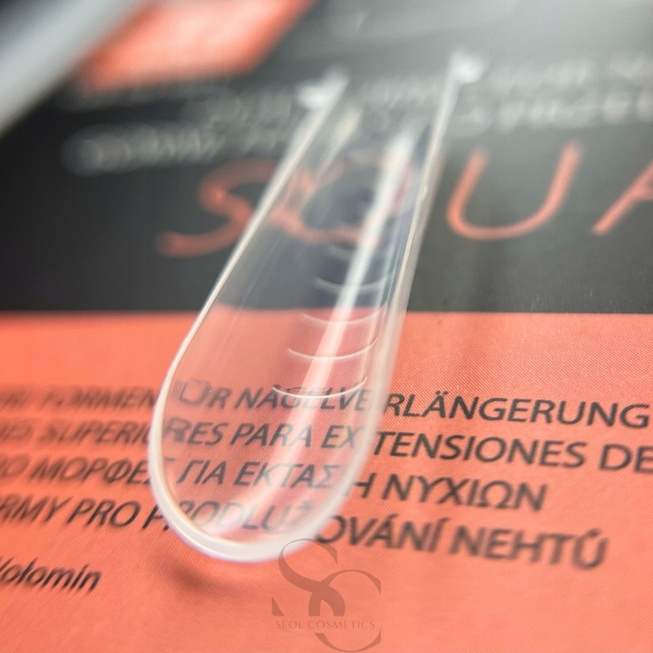 Claresa Stylistic Górne Formy do akrylożelu dual form Kwadrat 120szt Square