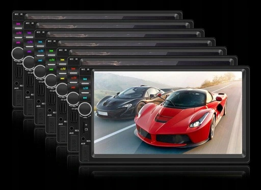 Radio samochodowe Bluetooth 2DIN + kamera cofania