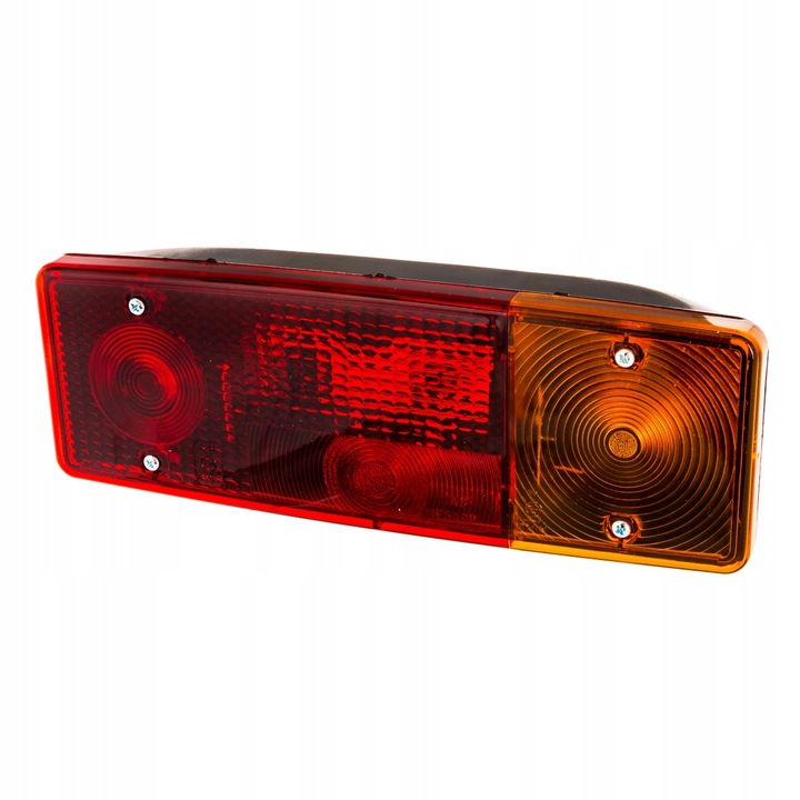 KOMPLET LAMP ODBLASKI PRZYCZEPY D-47 D-50 ŻARÓWKI