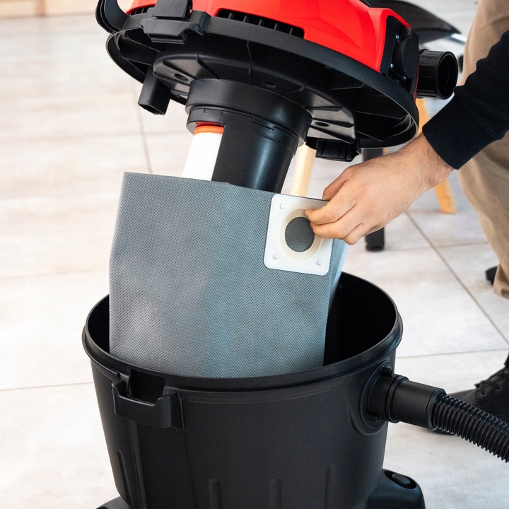 ODKURZACZ PRZEMYSŁOWY WARSZTATOWY SUCHO MORKO MOC SSĄCA + NADMUCH 25L