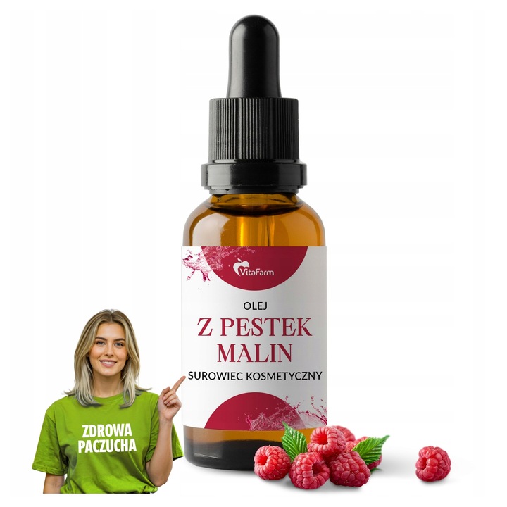 Olej z pestek malin tłoczony na zimno naturalny do twarzy na słońce 50ml