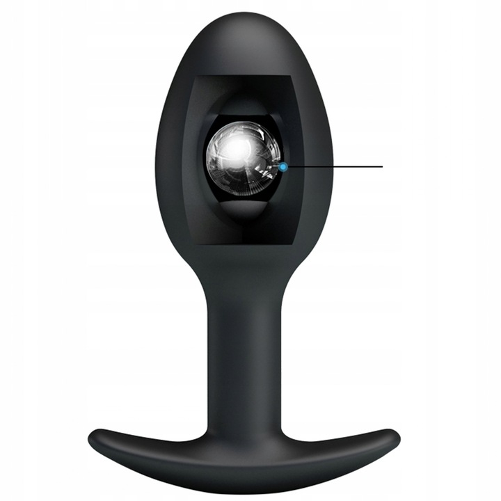 WIBRUJĄCY KOREK ANALNY Kulki Gejszy 8,4 cm Elastyczne Dla Kobiet i Mężczyzn