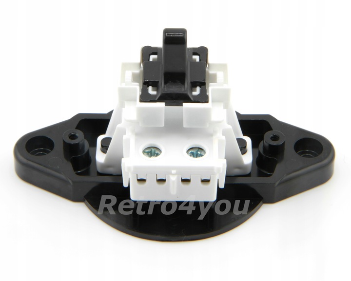 Włącznik czarny retro loft PRL