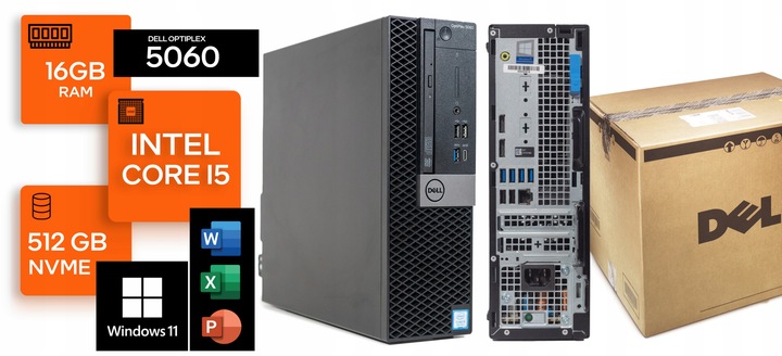 KOMPUTER DELL 5060 I5 8GEN 16GB 512SSD M.2 W11PRO WIFI
