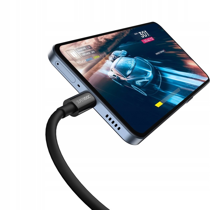 BASEUS MOCNY PRZEWÓD KABEL USB TYPE-C USB-C 65W SUPERVOOC DO OPPO REALME