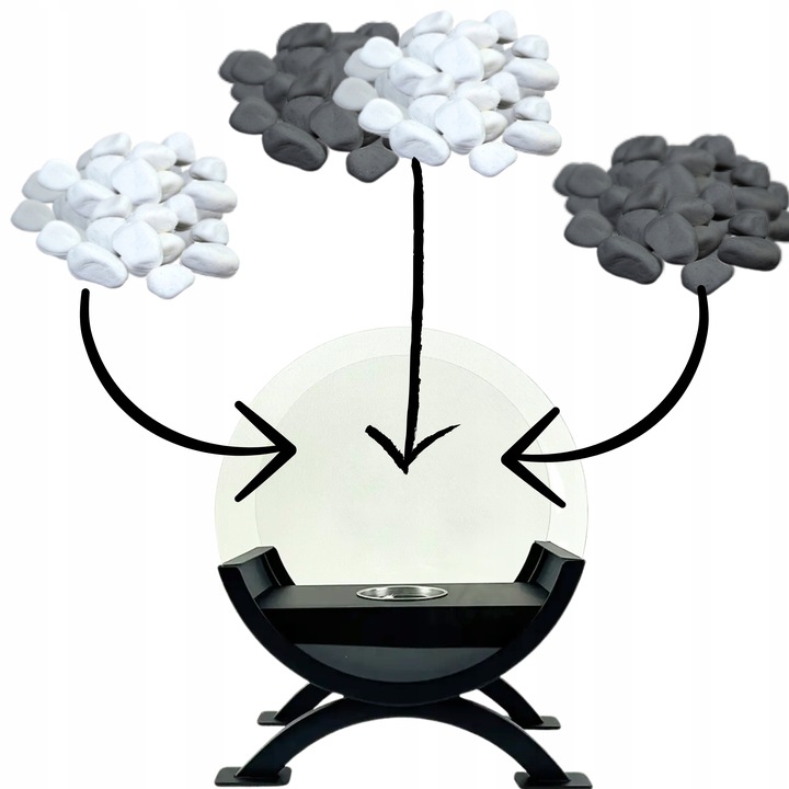 BIOKOMINEK WOLNOSTOJĄCY BEZDYMNY DO DOMU NA TARAS OGRODOWY BIO KOMINEK