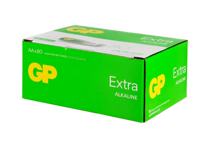 80 x bateria GP alkaliczna EXTRA AA R6 moc paluch do zabawek