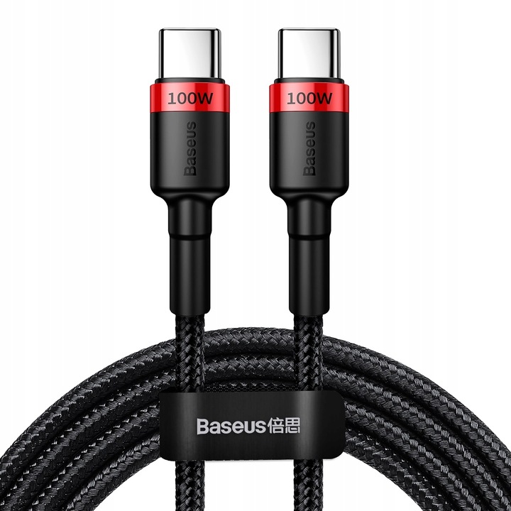 BASEUS MOCNY KABEL USB-C SZYBKIE ŁADOWANIE TYPE-C PD 100W QUICK CHARGE 3.0