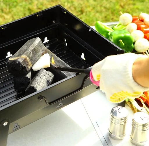 GRILL TURYSTYCZNY PRZENOŚNY WĘGLOWY SKŁADANY BBQ KEMPINGOWY WALIZKA