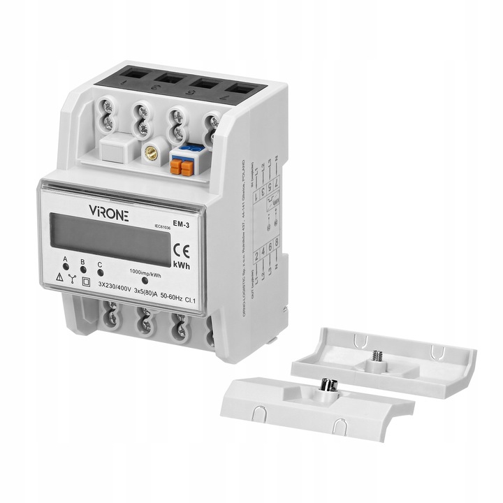 Licznik Energii 3 Fazowy Podlicznik Prądu Trójfazowy 80A