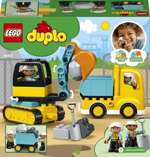 LEGO DUPLO Ciężarówka i koparka gąsienicowa 10931