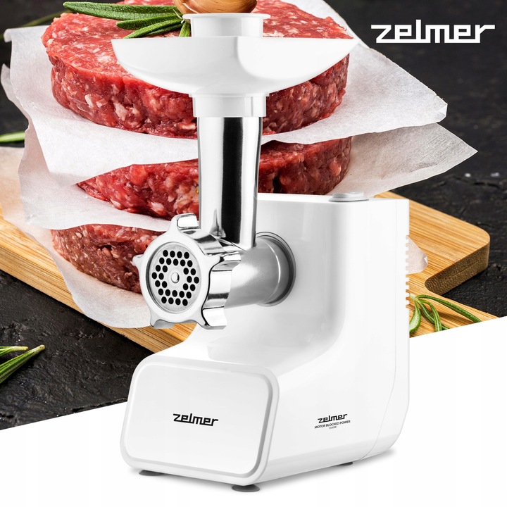 MASZYNKA DO MIELENIA MIĘSA MASZYNA ELEKTRYCZNA ZELMER 1500W 2 KG/MIN