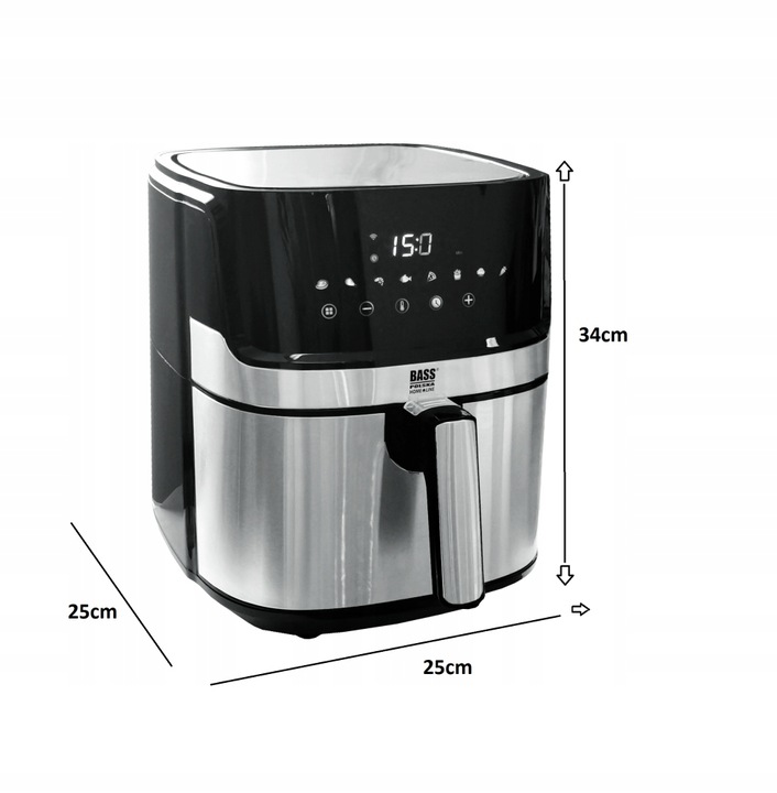 FRYTKOWNICA BEZTŁUSZCZOWA 6,5L 2200W WIFI AIR FRYER XL FRYTOWNICA LCD SMART
