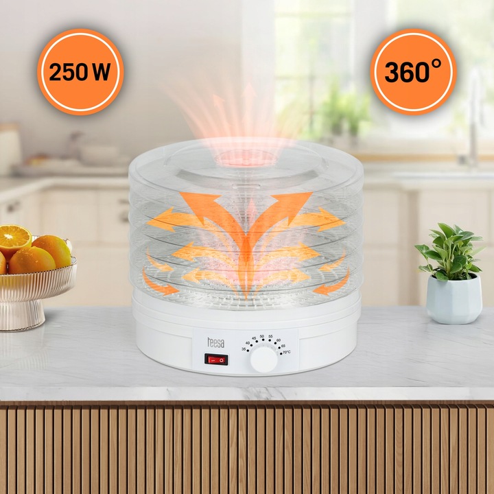 Suszarka spożywcza do grzybów warzyw owoców ziół 250W Teesa
