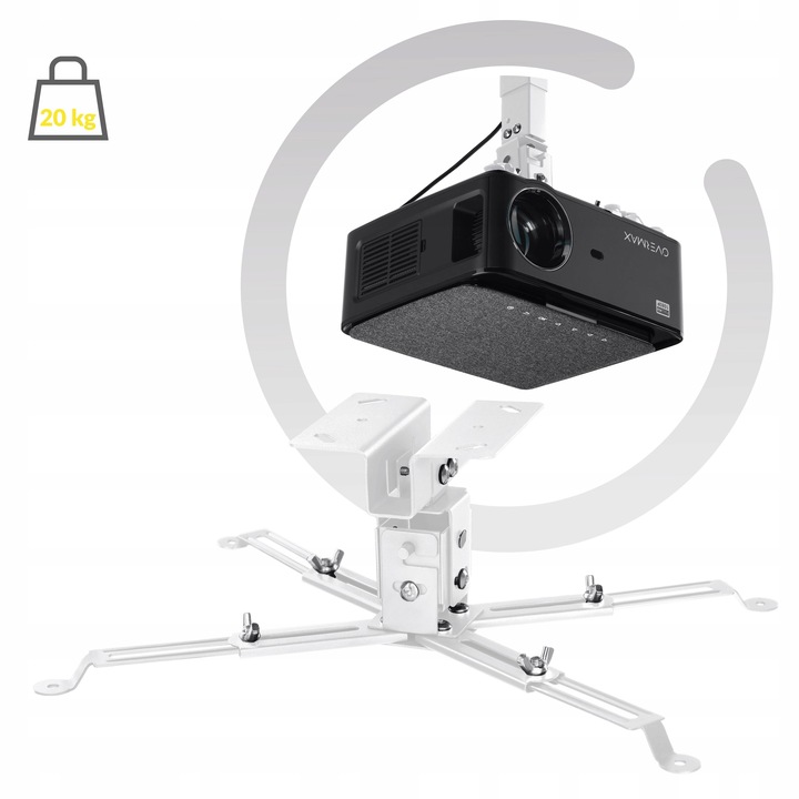 UCHWYT OBROTOWY do projektora Sufitowy Ścienny dł do 65 cm UNIWERSALNY