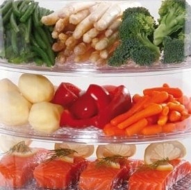 PAROWAR ELEKTRYCZNY URZĄDZENIE DO GOTOWANIA NA PARZE 950W 9L MINUTNIK