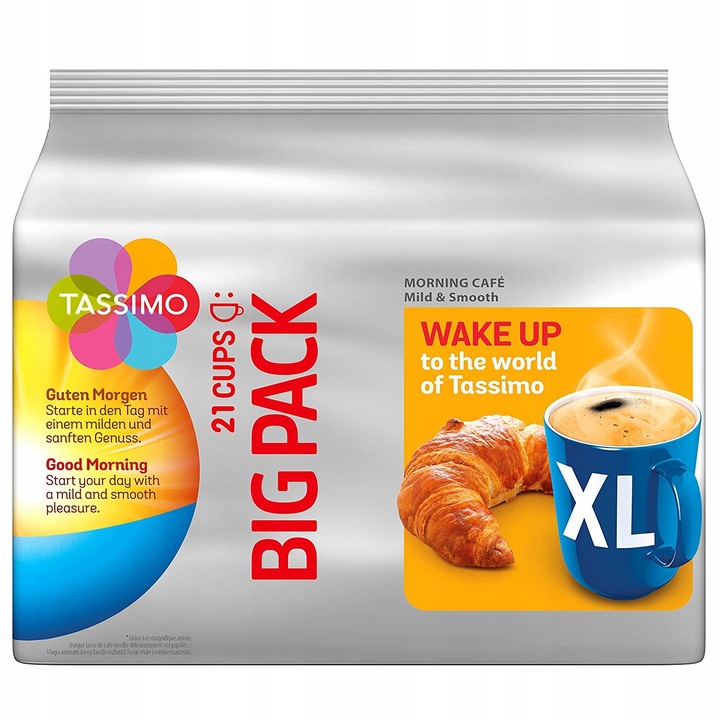 Kapsułki TASSIMO Jacobs Morning Cafe MILD XL 21