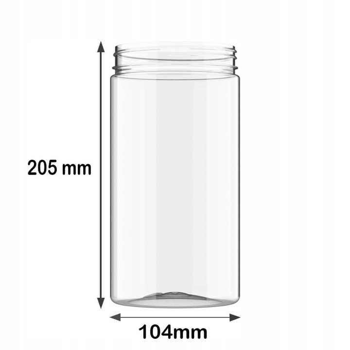 Pojemniki na żywność słoik słoiki do kuchni 1,5L zestaw 10 sztuk + etykiety