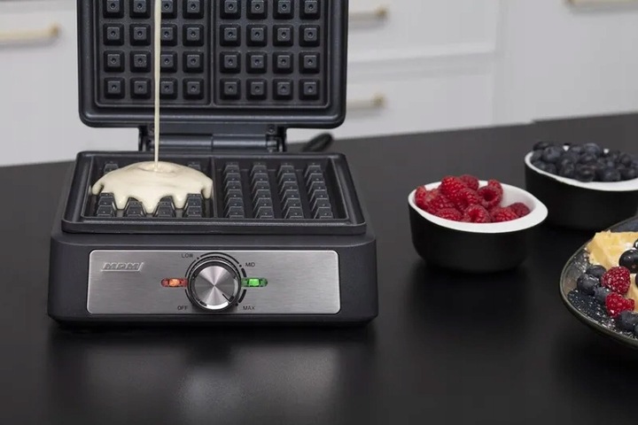 Gofrownica MPM mocna czarna 2 duże gofry MPM MGO-41/C 1600W