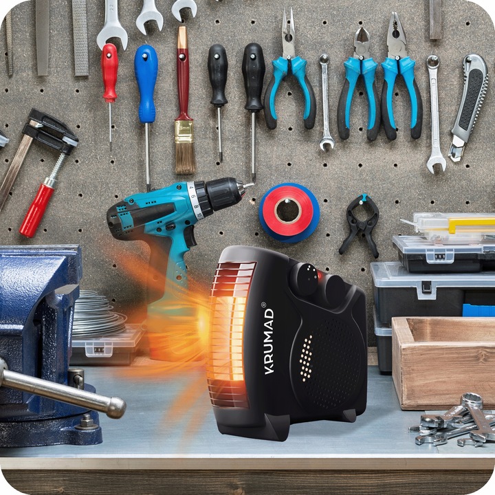 TERMOWENTYLATOR FARELKA GRZEJNIK ELEKTRYCZNY TERMOSTAT PIECYK MOCNY