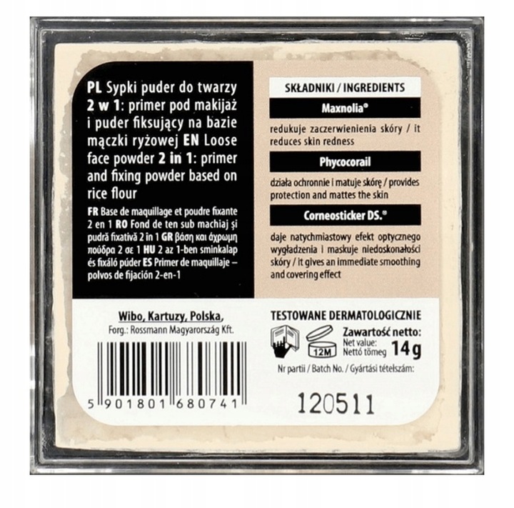 WIBO Sypki Puder do Twarzy Photo Ready Mix