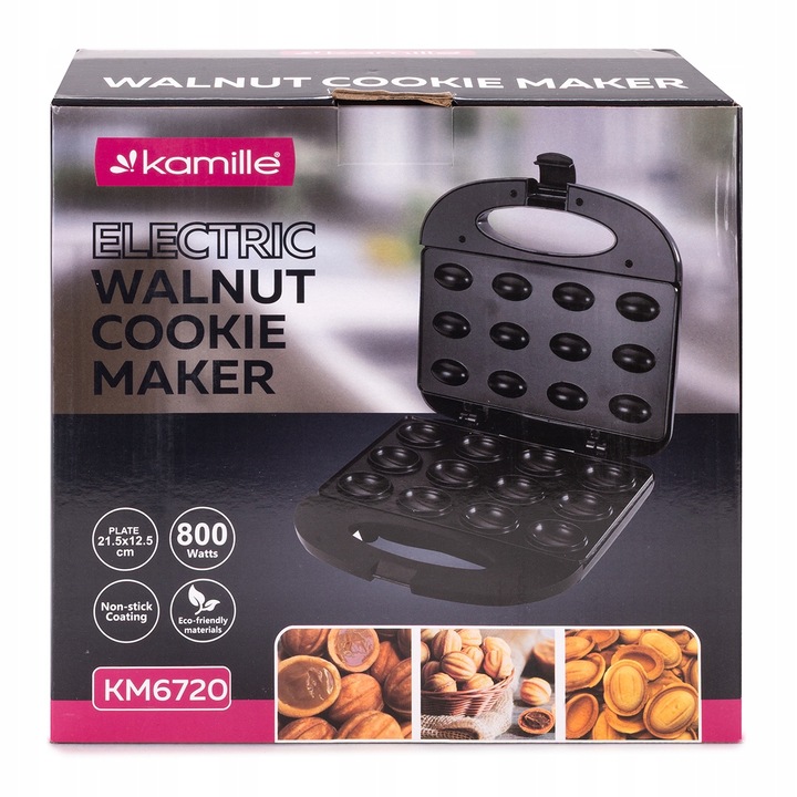 OPIEKACZ DO ORZESZKÓW ELEKTRYCZNY FORMA DO CIASTEK 12 szt. KAMILLE