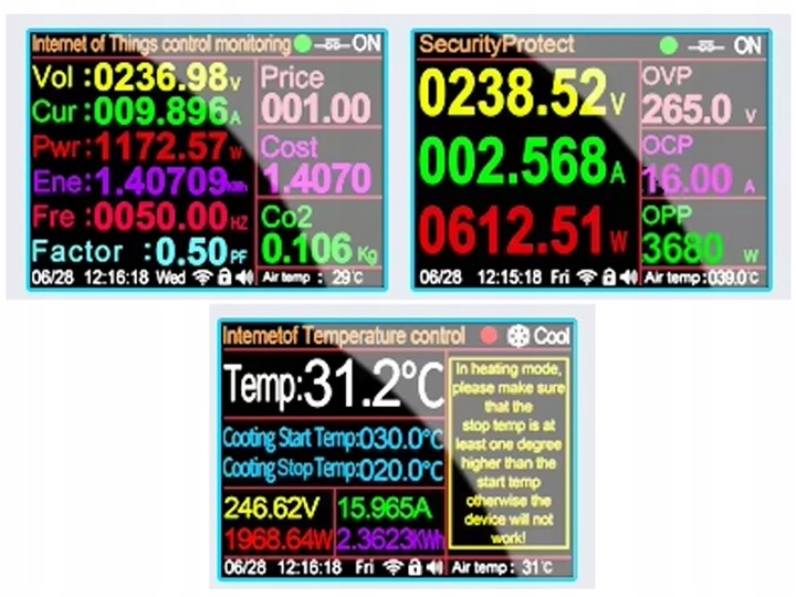 TERMOSTAT ELEKTRONICZNY WiFi WATOMIERZ TIMER APLIKACJA GNIAZDKO 230V
