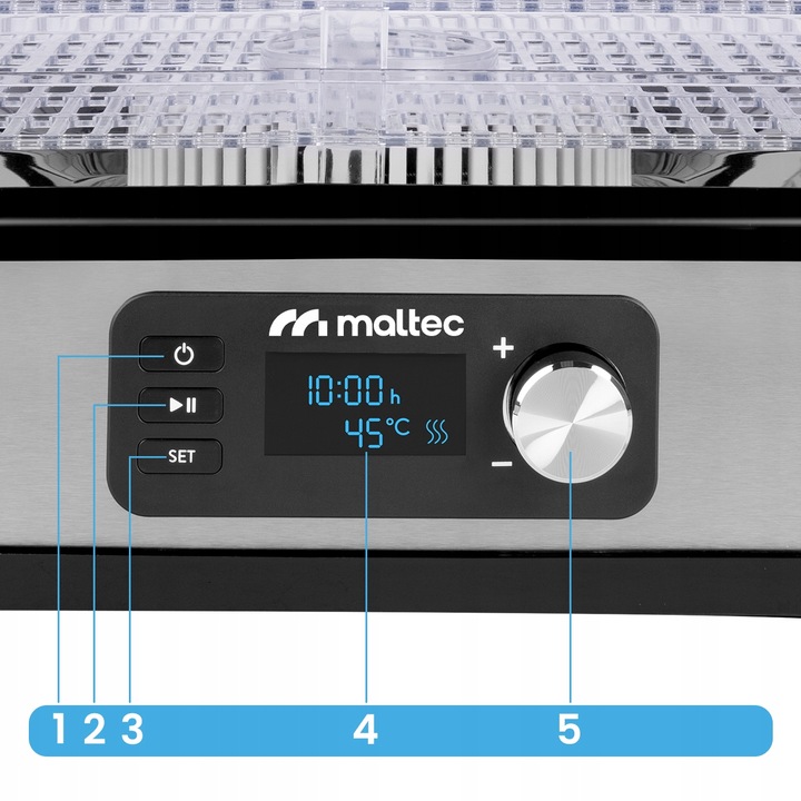 DUŻA SUSZARKA DO GRZYBÓW OWOCÓW WARZYW SPOŻYWCZA 6 SIT MOCNA 450W