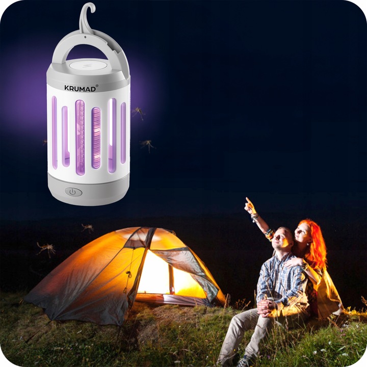 Lampa Owadobójcza UV 5W Na Muchy Komary Owady Osy Ćmy Pułapka