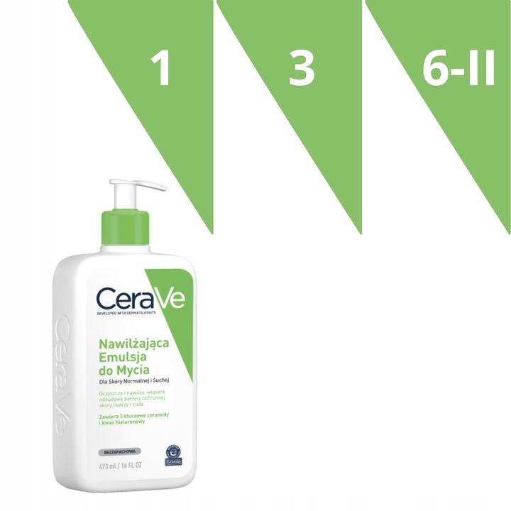 Emulsja CeraVe Nawilżająca do Mycia Dla Skóry Normalnej i Suchej 473ml