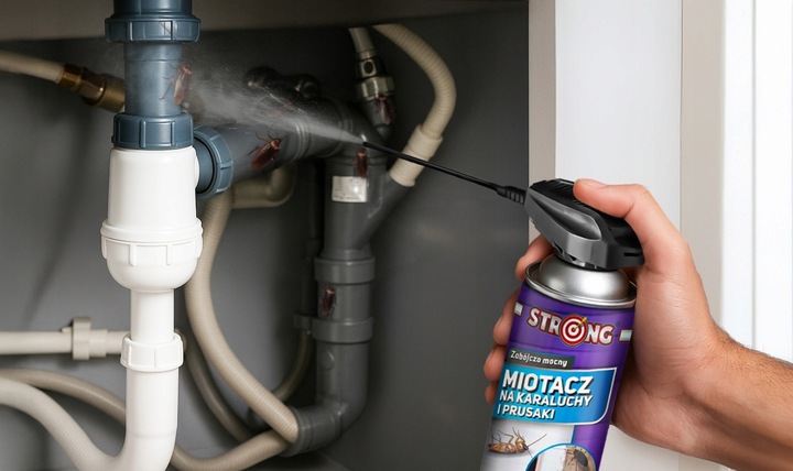 MIOTACZ NA KARALUCHY ŚRODEK NA KARALUCHY AEROZOL Z RURKĄ STRONG 400 ML